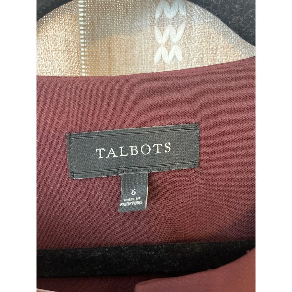 Talbots plum peplum blazer - Picture 3 of 5